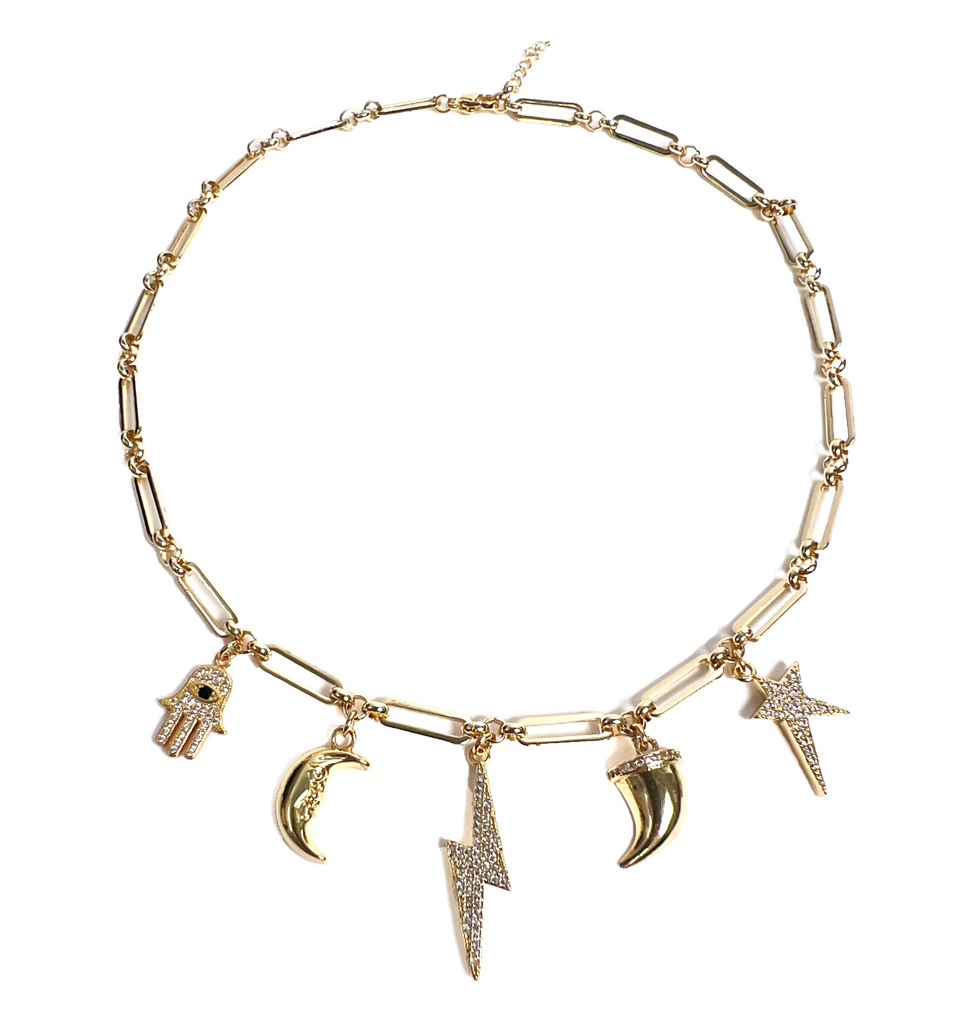 Boho Multi Charms Necklace