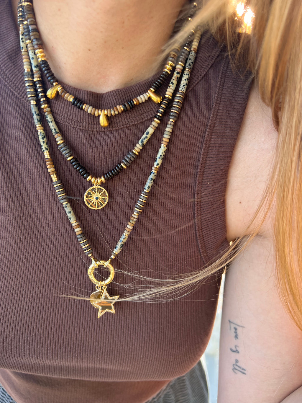 Sunset Necklace Triple Droops