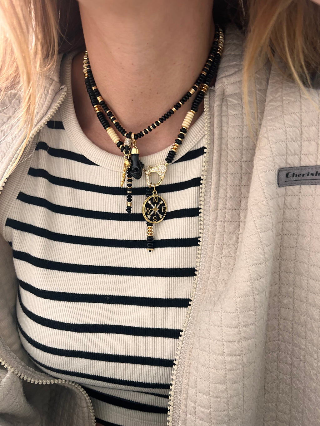 Black Compass necklace