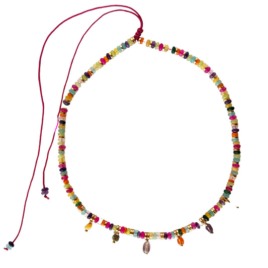 Festival stone necklace