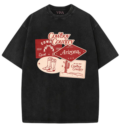 Cowboy Country Oversized T-shirt