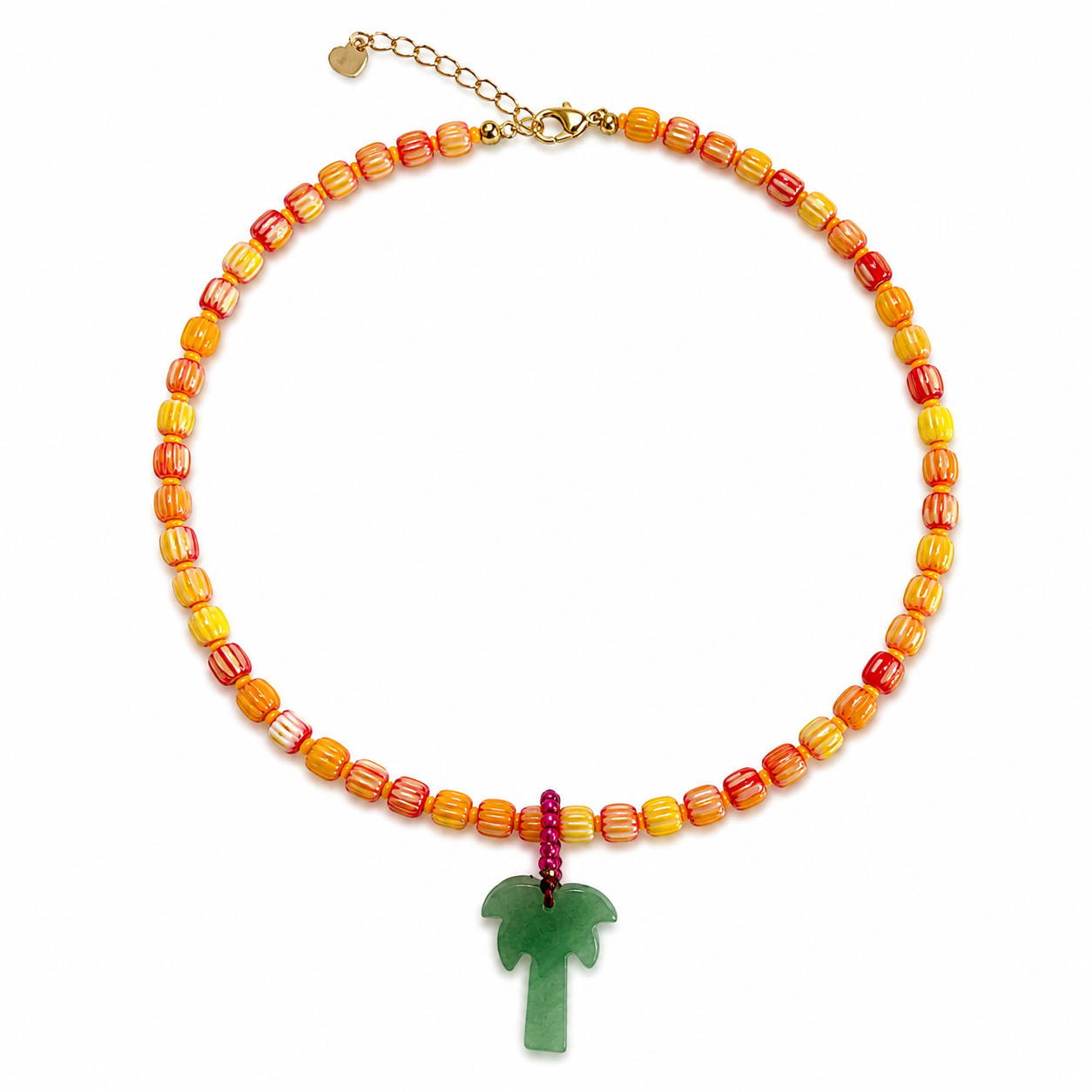 Tropical Palm Necklace