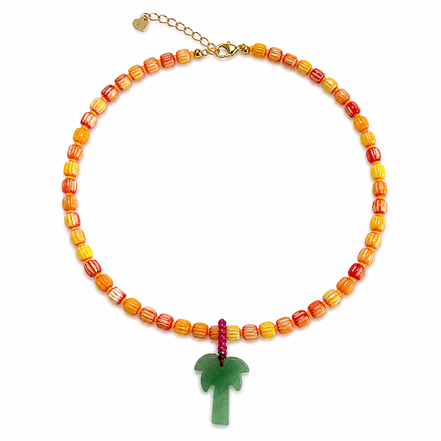 Tropical Palm Necklace