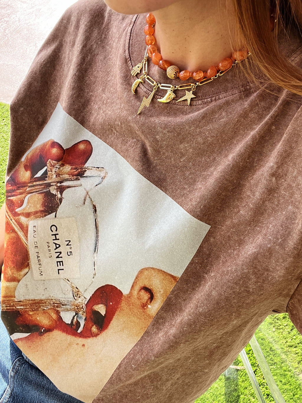 Orange Ball Necklace
