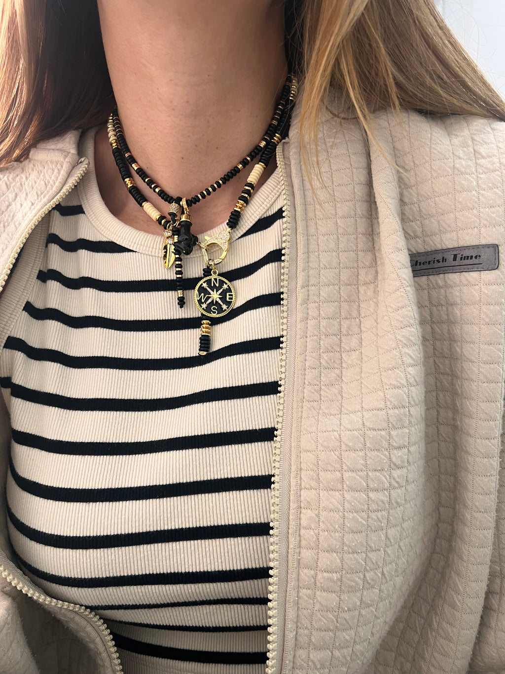 Black Compass necklace