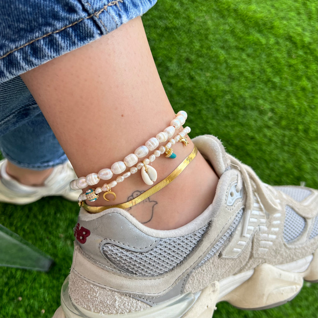 Anklet Pearls Charm