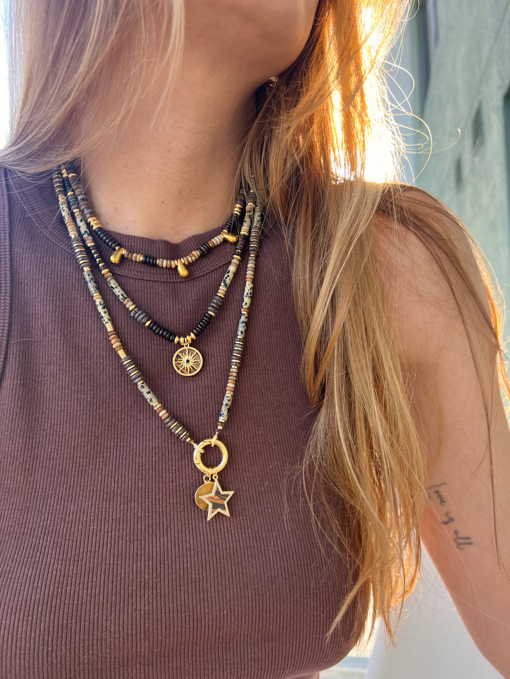 Sunset Necklace Triple Droops