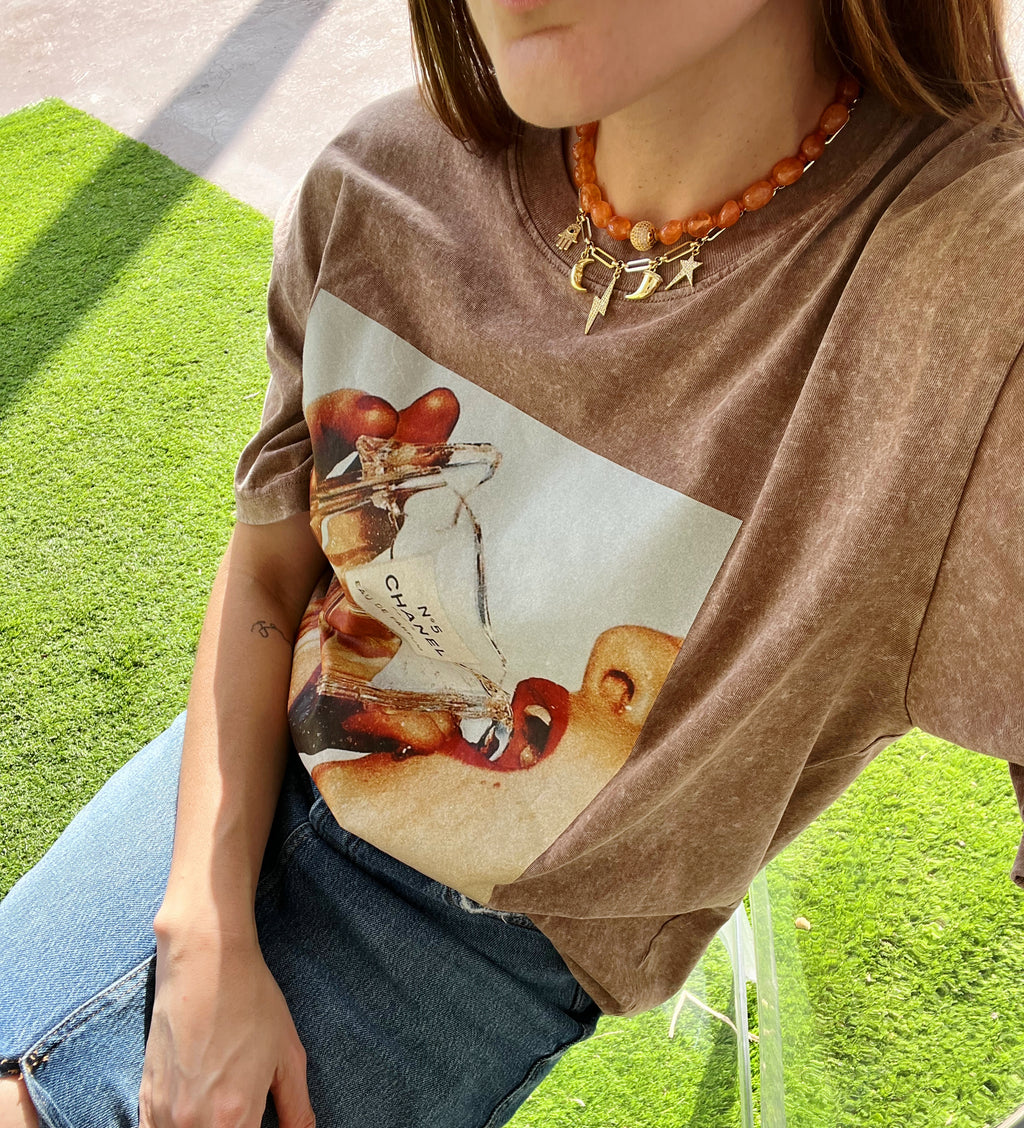 Orange Ball Necklace