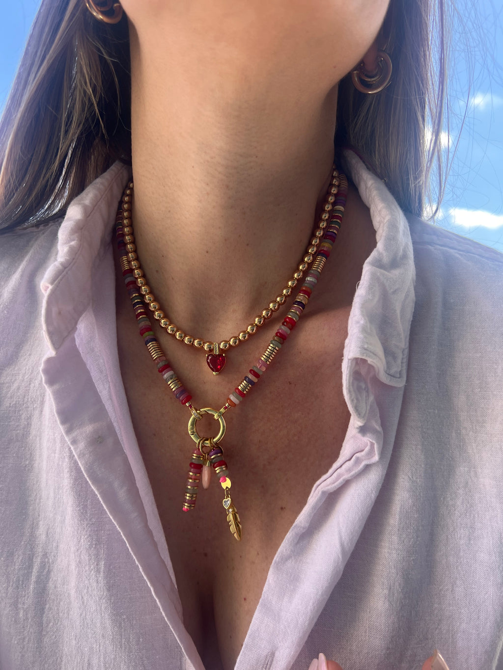 Pink Heart Necklace