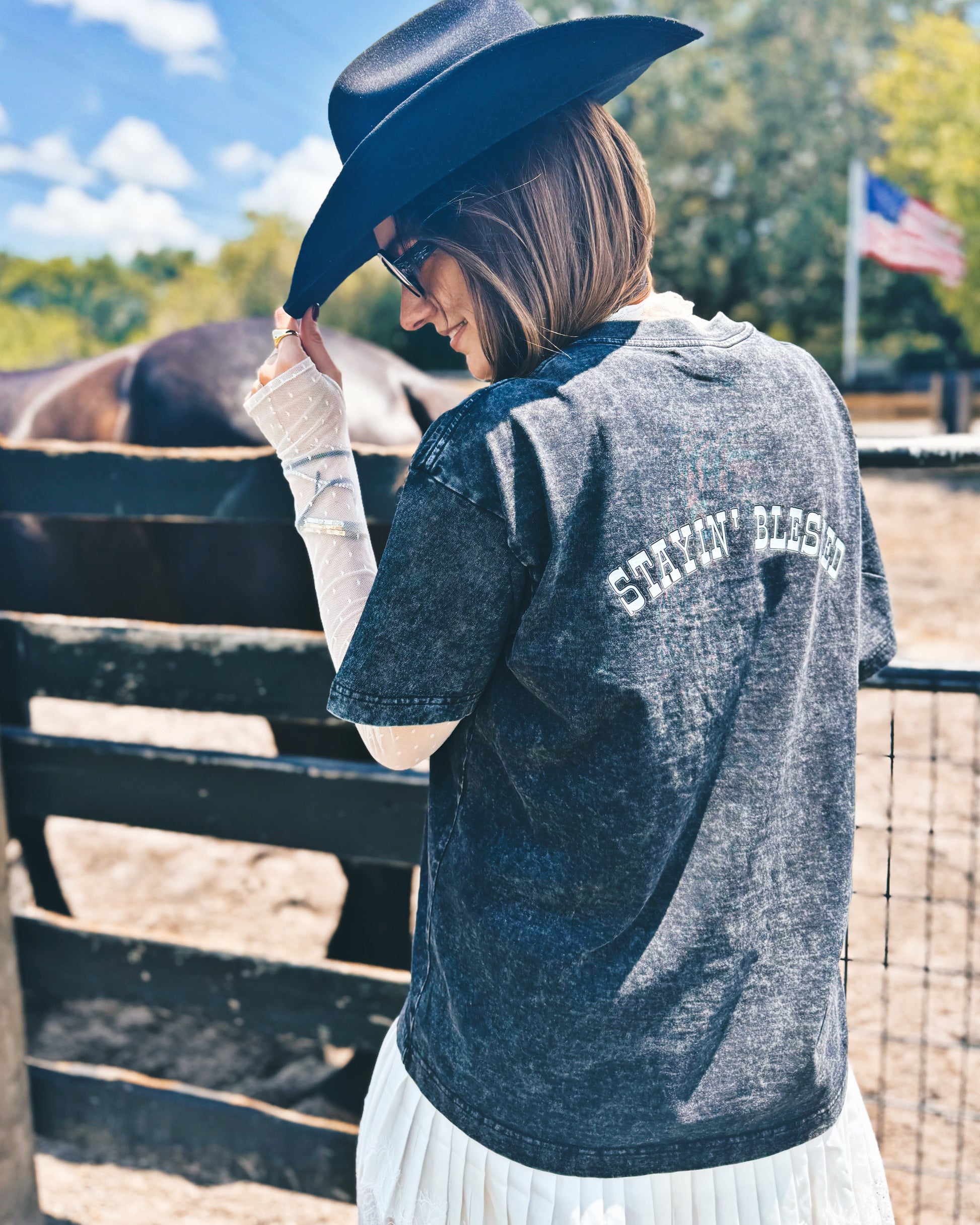 Staying Blessed oversized T-shirt