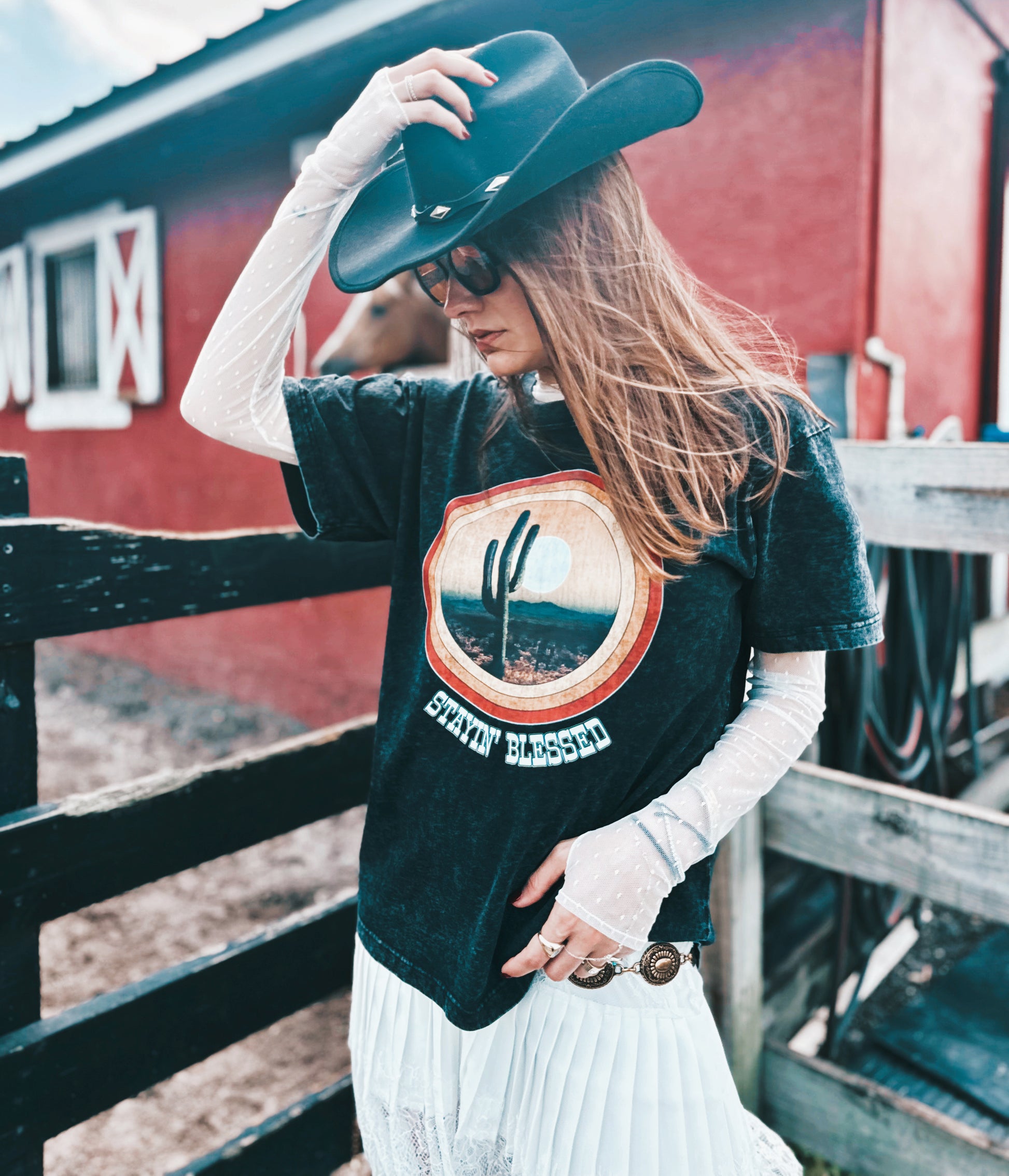 Staying Blessed oversized T-shirt