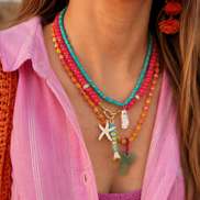 Tropical Palm Necklace